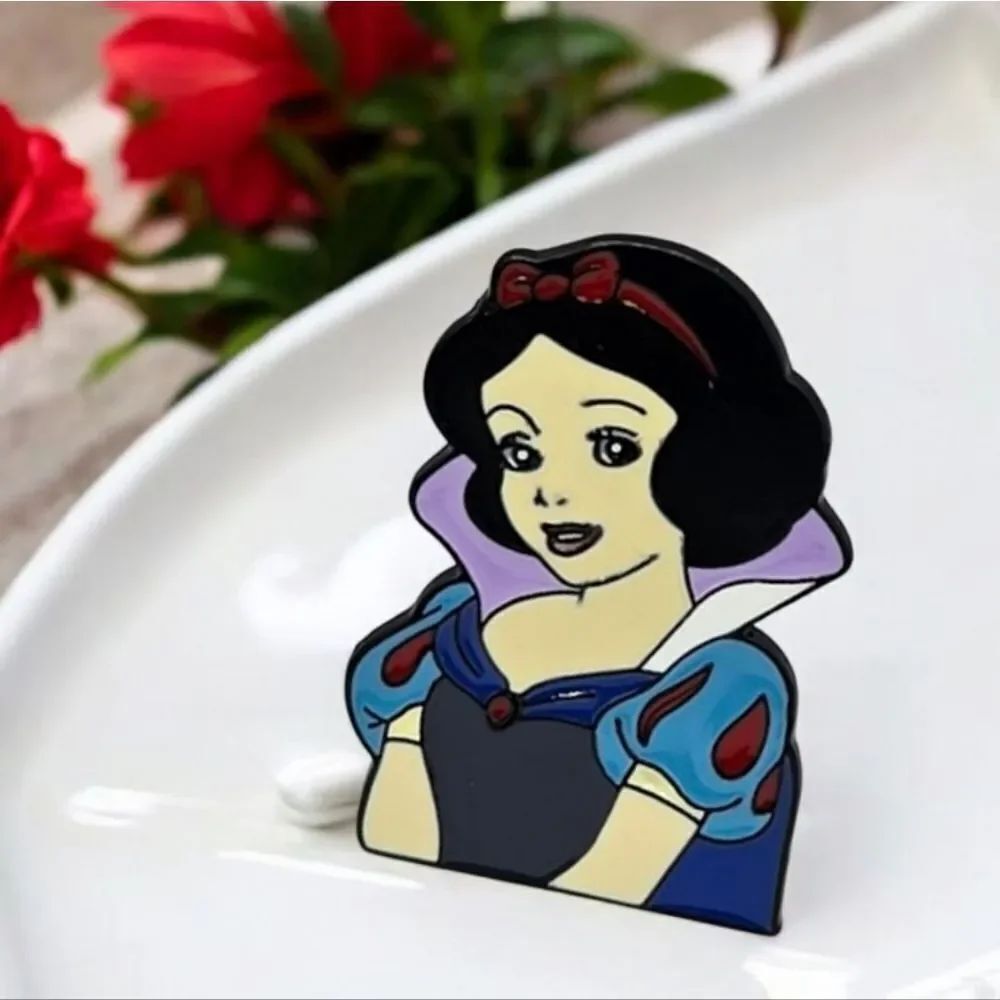 Snow White Enamel Pin Vintage Style Disney Movie Inspired Princess Memorabilia